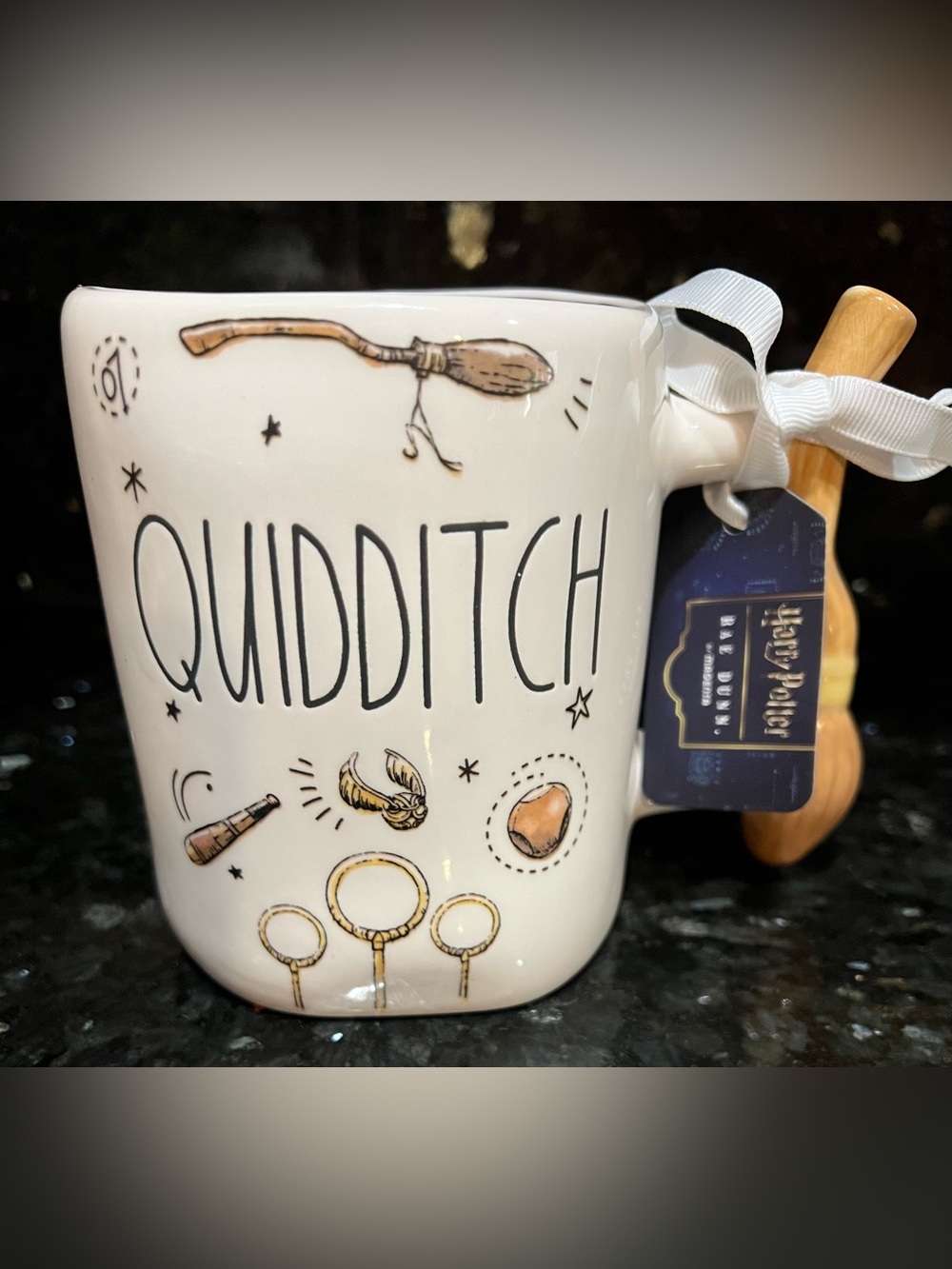 New Rae Dunn x Harry Potter ceramic coffee mug QUIDDITCH